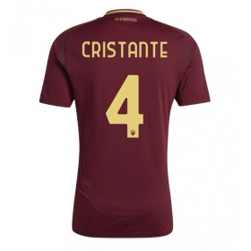 Pánské fotbalový oblečení AS Roma Bryan Cristante #4 Domácí košile 2024-25 Krátkým Rukávem